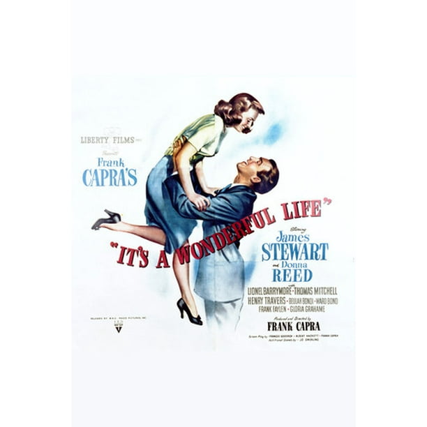 It/'s A Wonderful Life James Stewart Donna Reed 24x36 Movie Poster!